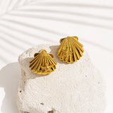 Seashell Studs