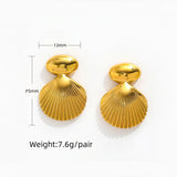 Golden Seashell Earring