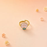 Treasure Shell Gold Plated Ring