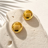 Classic Gold Dome Earrings
