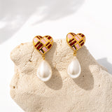 Rustic pearl drops