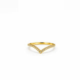 Golden Blush Edge Ring