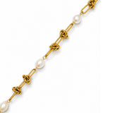 Ivory Knot Gold Plated Bracelet