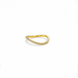 Honey light Curve Ring