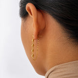 Crystal drizzle Hoops