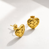 Woven Heart Earrings