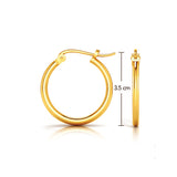 Classic Luxe Gold Hoop Earrings