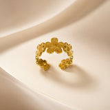 Auric Bloom Gold Plated Ring
