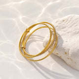 Crystal Trio Bangle