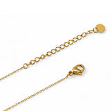 Dream Ribbon Diamond Gold Plated Necklace