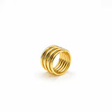 Golden Swirl Whisper Ring