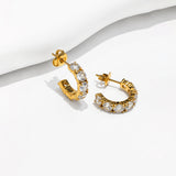 Elegant Sparkle Hoops