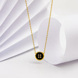 Black Clover Gold Plated Neckalce