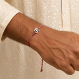 Sacred Om Silver Rakhi