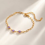 Whispering Lavender Gold Plated Bracelet