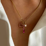 Belle Blossom Gold Plated Necklace