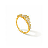 Tiara Diamond Gold Plated Ring