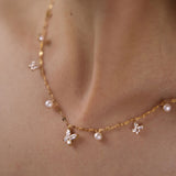 Enchanted Diamond Gold Plated Necklace