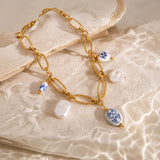 Windswept Charm Gold Plated Necklace