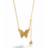 Silver Butterfly Necklace