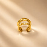 Bilayer Gold Plated Earcuff