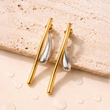 Lumi Two-Tone Sculptural Earrings