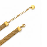 Veloura Gold Plated Mesh Choker Necklace