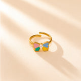 Pixie Bow Gold Plated Ring