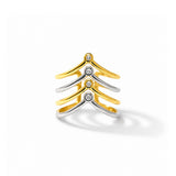 Mirage Flow Gold Plated Ring