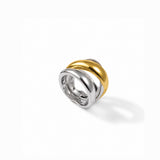 Split Fusion Gold Plated Ring