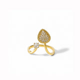 Berry Glow Gold Plated Ring