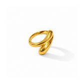 Velvet Knot Gold Plated Ring
