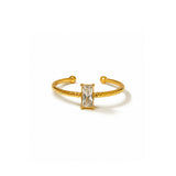 Poise Diamond Gold Plated Ring