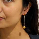 Echo Drop Gold Plated Earrings