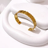 Aurora Edge Gold Cuff Bracelet