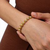 Sun-kissed Petal Gold Plated Bracelet