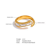 Baguette Open Ring