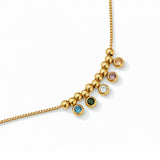 Mosaic Colorful Gold Plated Bracelet