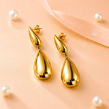 Golden Drip Drop Earrings