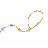 Liora Blue Gold Plated Hand Harness