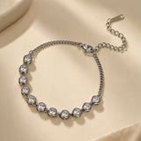 Silver Bubble Diamond Bracelet