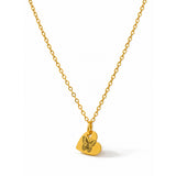 Love Engraving Gold Plated Pendant