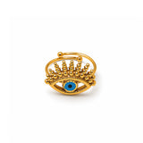 Evil Eye Crown Ring