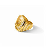 Woven Glow Gold Plated Ring