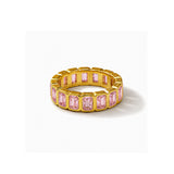 Aurora Prism Pink Diamond Gold Plated Ring