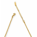 Elara Leaf Green Gold Plated Necklace