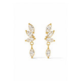 Flutter Vine Diamond Gold Plated Earrings