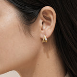 Alpha Spark Gold-Plated Earrings