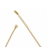 Double Grace Diamond Gold Plated Necklace