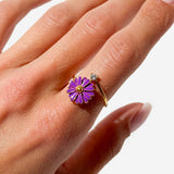 Purple Peony Ring